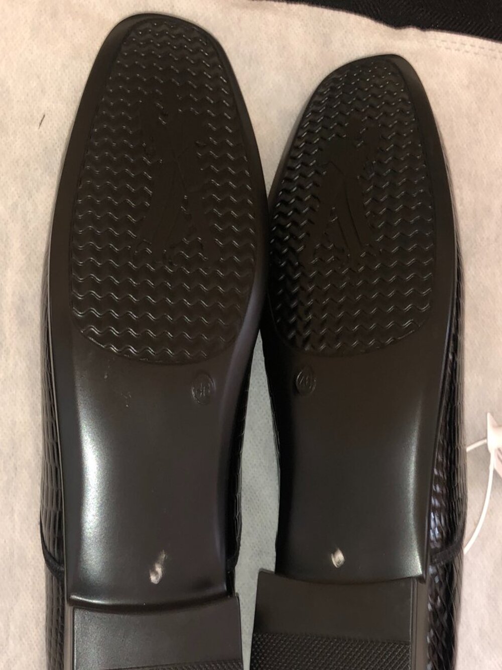 DanceandSway Mens Black Patent Croc Embossed Oxford Dance Shoes Sz 11 EU 43 - Picture 11 of 11